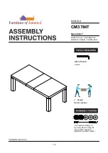 Furniture of America CM3784T Assembly Instructions Manual preview