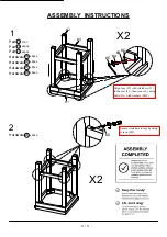 Preview for 11 page of Furniture of America CM3792PT-3PK Assembly Instructions Manual