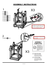 Preview for 11 page of Furniture of America CM3792PT-4PK Assembly Instructions Manual