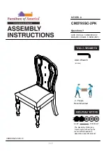 Furniture of America CM3795SC-2PK Assembly Instructions Manual preview