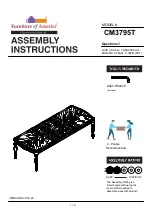 Preview for 1 page of Furniture of America CM3795T Assembly Instructions Manual