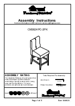 Furniture of America CM3824PC-2PK Assembly Instructions preview