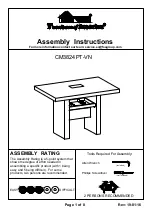 Furniture of America CM3824PT-VN Assembly Instructions Manual preview