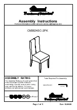 Furniture of America CM3824SC-2PK Assembly Instructions preview