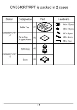 Preview for 6 page of Furniture of America CM3840RT Assembly Instructions Manual