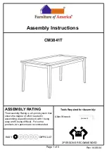 Furniture of America CM3841T Assembly Instructions preview