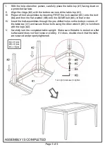 Preview for 5 page of Furniture of America CM3841T Assembly Instructions