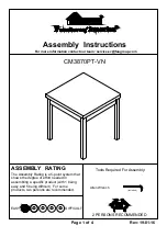 Furniture of America CM3870PT-VN Assembly Instructions preview