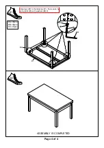 Preview for 4 page of Furniture of America CM3870T-VN Assembly Instructions