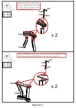 Preview for 4 page of Furniture of America CM3878T Assembly Instructions Manual