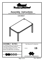 Furniture of America CM3882T Assembly Instructions preview