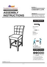 Furniture of America CM3886PC-2PK Assembly Instructions Manual preview