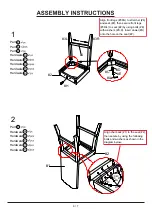 Preview for 6 page of Furniture of America CM3886PC-2PK Assembly Instructions Manual