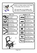 Preview for 3 page of Furniture of America CM3911PC-2PK Assembly Instructions