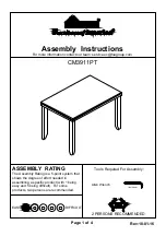 Furniture of America CM3911PT Assembly Instructions preview