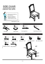 Preview for 5 page of Furniture of America CM3911SC-2PK Assembly Instructions Manual