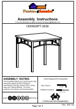 Furniture of America CM3920PT-3838 Assembly Instructions preview