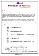 Preview for 2 page of Furniture of America CM3920PT-3838 Assembly Instructions