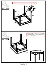 Preview for 5 page of Furniture of America CM3920PT-3838 Assembly Instructions