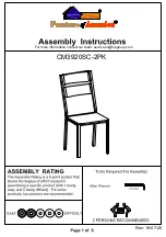 Furniture of America CM3920SC-2PK Assembly Instructions Manual preview