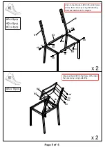 Preview for 5 page of Furniture of America CM3920SC-2PK Assembly Instructions Manual