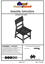 Preview for 1 page of Furniture of America CM3921SC-2PK Assembly Instructions Manual