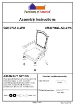 Furniture of America CM3970GL-AC-2PK Assembly Instructions Manual preview