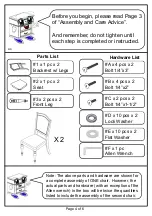 Preview for 4 page of Furniture of America CM3970SC-2PK Assembly Instructions Manual