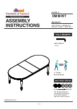 Furniture of America CM3970T Assembly Instructions Manual preview