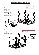 Предварительный просмотр 6 страницы Furniture of America CM3979PT Assembly Instructions Manual