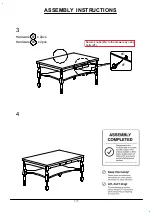 Предварительный просмотр 7 страницы Furniture of America CM3979PT Assembly Instructions Manual