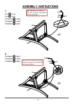 Preview for 6 page of Furniture of America CM3984SC-2PK Assembly Instructions Manual