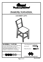 Preview for 1 page of Furniture of America CM3986PC-2PK Assembly Instructions