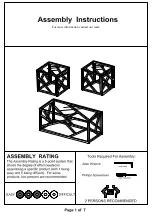 Preview for 1 page of Furniture of America CM4017-3PK Assembly Instructions Manual