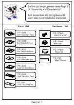 Preview for 3 page of Furniture of America CM4017-3PK Assembly Instructions Manual
