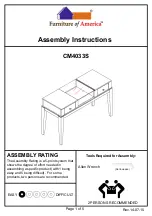 Furniture of America CM4033S Assembly Instructions preview