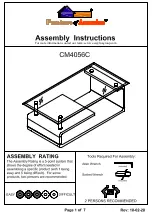 Preview for 1 page of Furniture of America CM4056C Assembly Instructions Manual