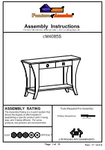 Furniture of America cM4085S Assembly Instructions Manual preview