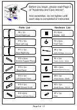 Preview for 5 page of Furniture of America cM4085S Assembly Instructions Manual