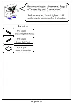 Preview for 6 page of Furniture of America cM4085S Assembly Instructions Manual
