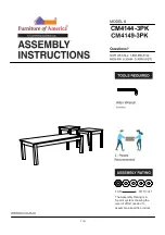 Preview for 1 page of Furniture of America CM4144-3PK Assembly Instructions Manual