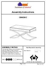 Preview for 1 page of Furniture of America CM4230C Assembly Instructions