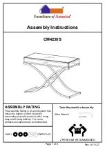 Furniture of America CM4230S Assembly Instructions preview