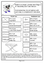 Preview for 3 page of Furniture of America CM4230S Assembly Instructions