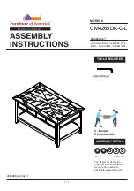 Furniture of America CM4265DK-C-L Assembly Instructions Manual preview