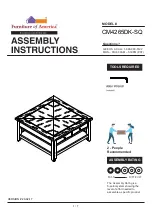 Furniture of America CM4265DK-SQ Assembly Instructions Manual preview