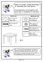 Preview for 5 page of Furniture of America CM4320-3PK Assembly Instructions Manual