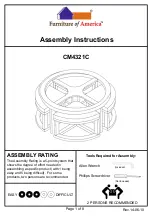 Preview for 1 page of Furniture of America CM4321C Assembly Instructions Manual