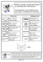 Preview for 6 page of Furniture of America CM4321C Assembly Instructions Manual