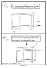 Preview for 6 page of Furniture of America CM4321S Assembly Instructions Manual